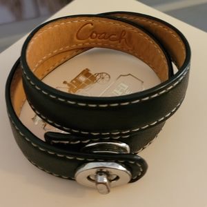 Coach Leather Black bracelet like new